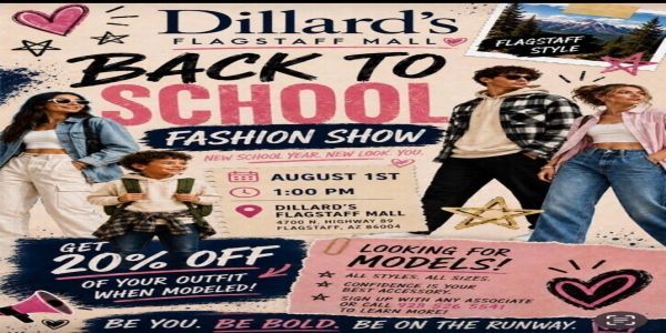 Dillard's Tutors Students on A+ Styles with Fashion Show at Flagstaff Mall