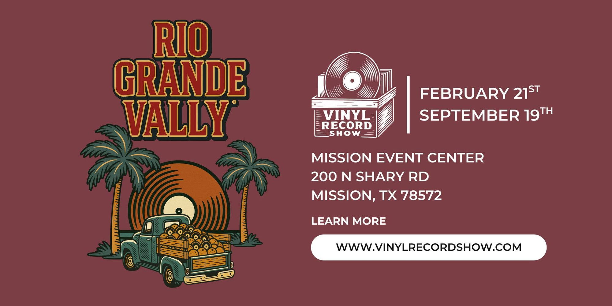Vinyl Record Show of Rio Grande Valley promotional image
