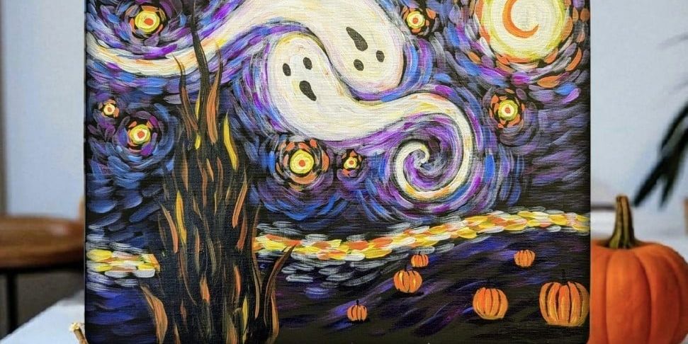 Van Ghost's Scary Night  - Painting Class promotional image