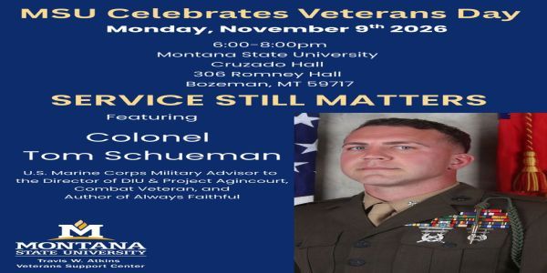 MSU Veterans Day Speaker promotional image