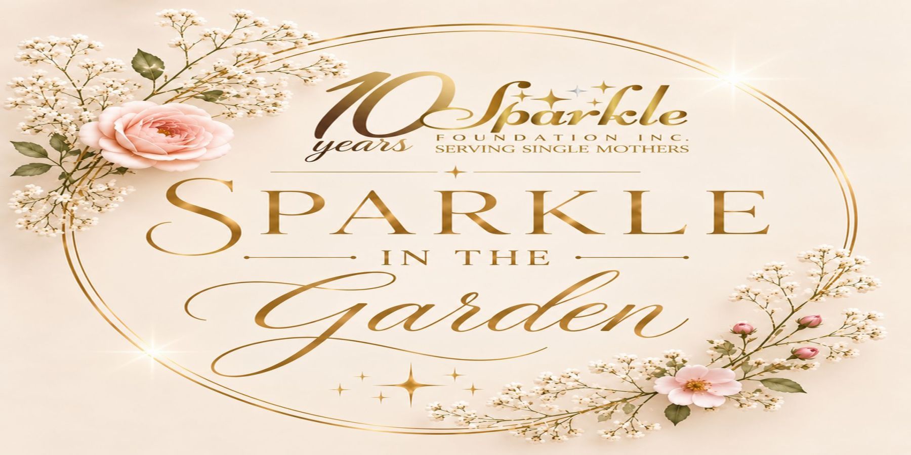 Sparkle in the Garden - Come for the brunch, Sip for the cause. Sparkle for the families we serve promotional image
