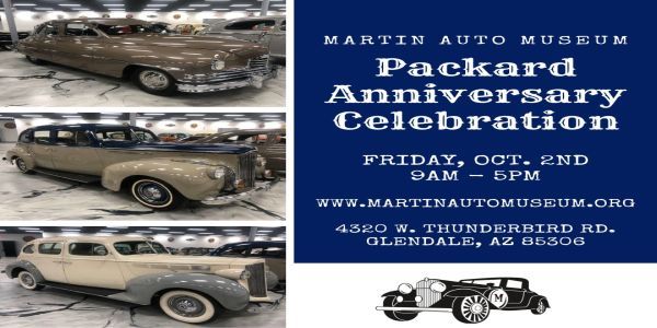 Packard Anniversary Celebration at the Martin Auto Museum promotional image