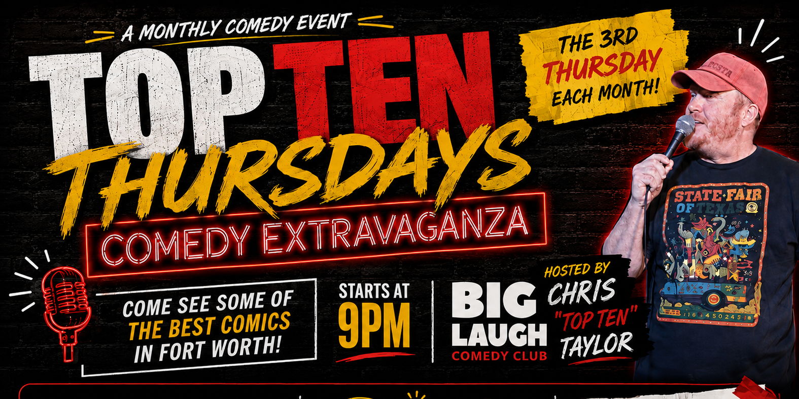 Top Ten Thursdays: Comedy Extravaganza promotional image