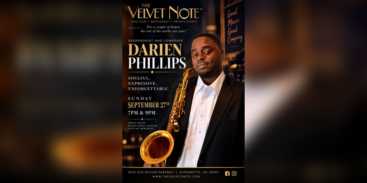 Saxophonist and Composer Darien Phillips promotional image