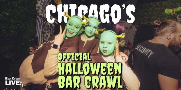 Chicago Official Halloween Bar Crawl LIVE! River North and West Loop 2026 promotional image