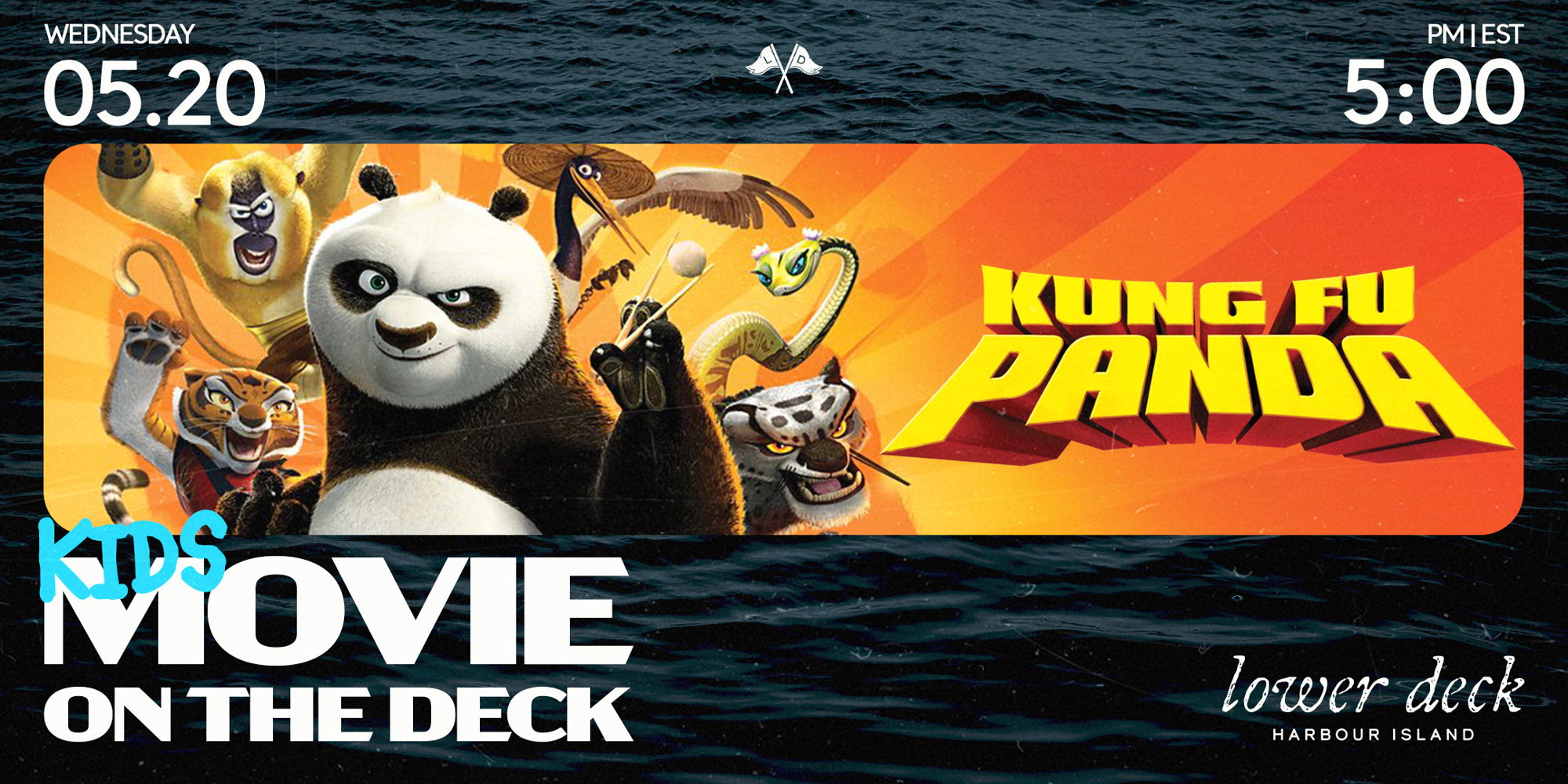 Kids Movie Night at Lower Deck: Kung Fu Panda promotional image
