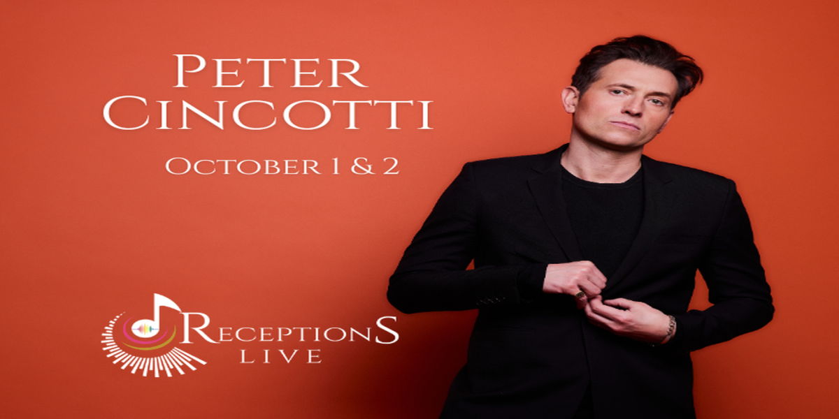 Peter Cincotti at Receptions Live (Private Show) promotional image