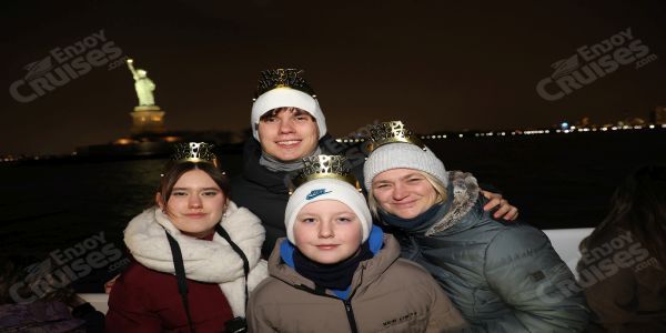 New Year's Eve Family Friendly NYC Fireworks Cruise with All-Inclusive Drinks, Buffet, DJ - NYE 2027 promotional image