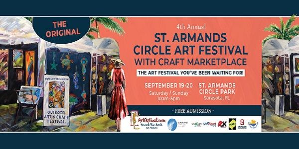 4th Annual St. Armands Circle Art Festival with Craft Marketplace promotional image