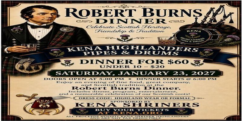Kena Shriners Presents Robert Burns Night promotional image