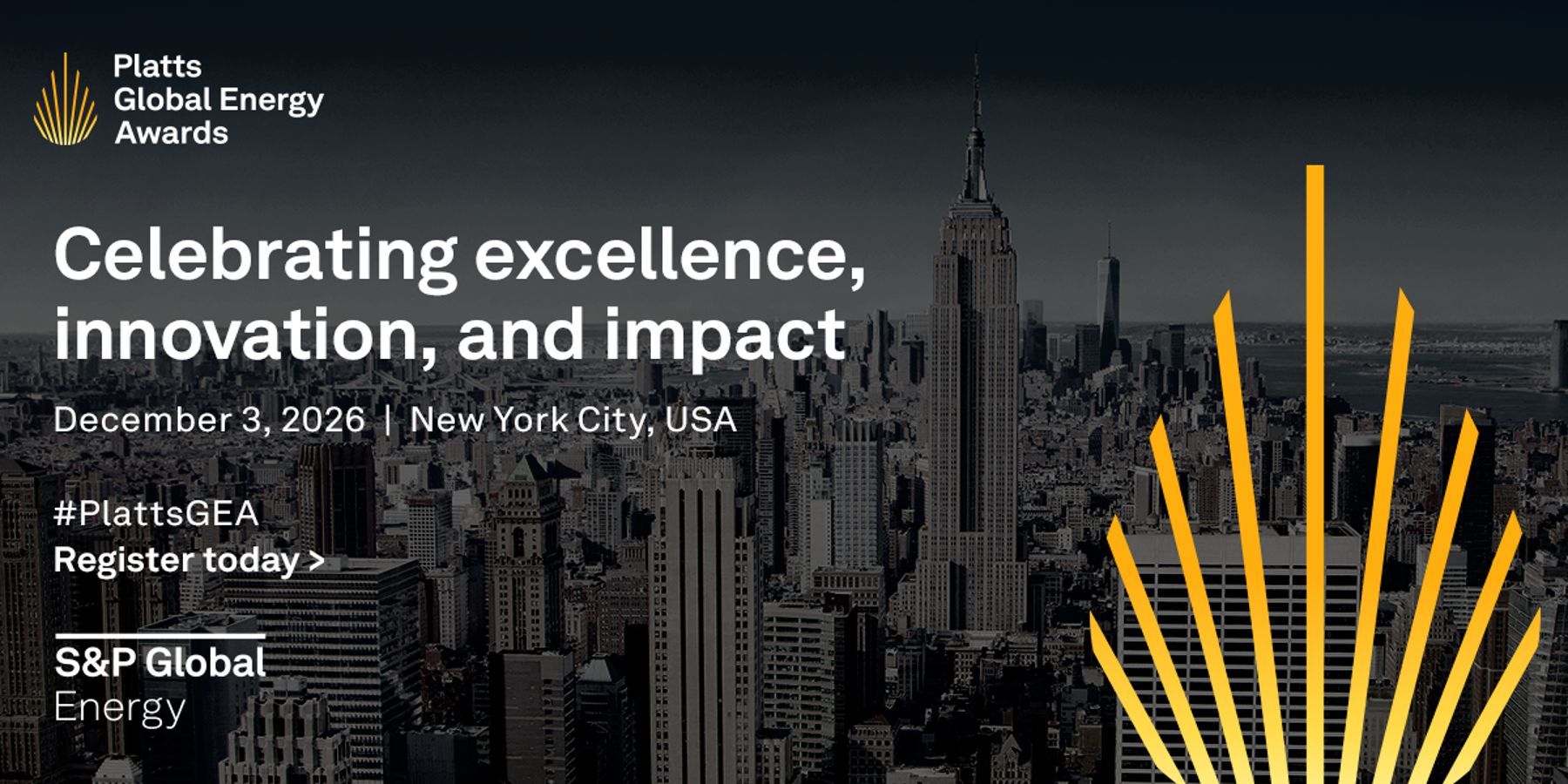 Platts Global Energy Awards promotional image