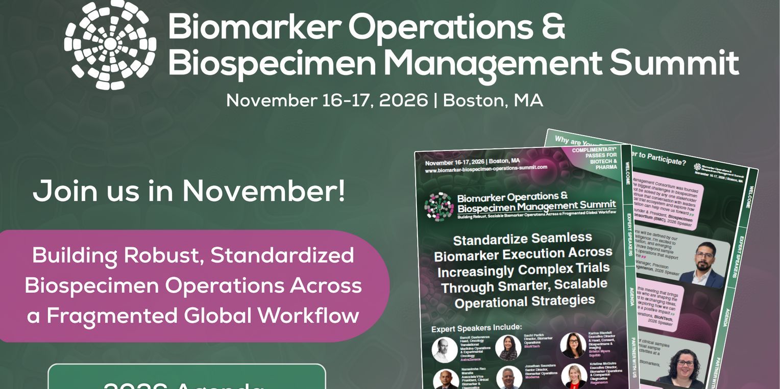 Biomarker Operations and Biospecimen Management Summit promotional image