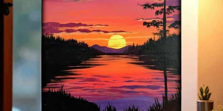 Serene Sunset - Painting Class promotional image