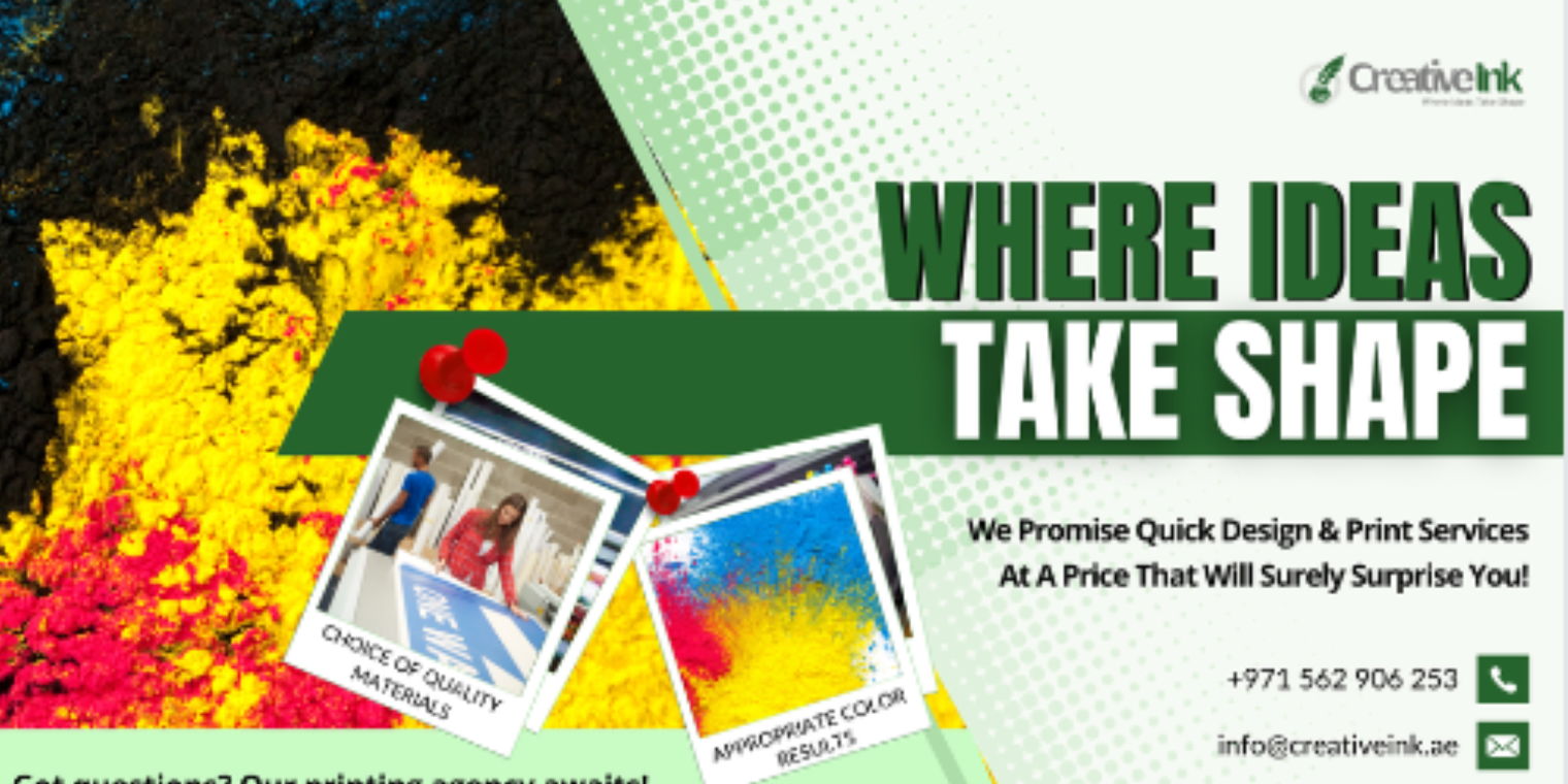 Creative Ink UAE @ The Best Designing & Printing Services Provider For Your Businesses In UAE  promotional image