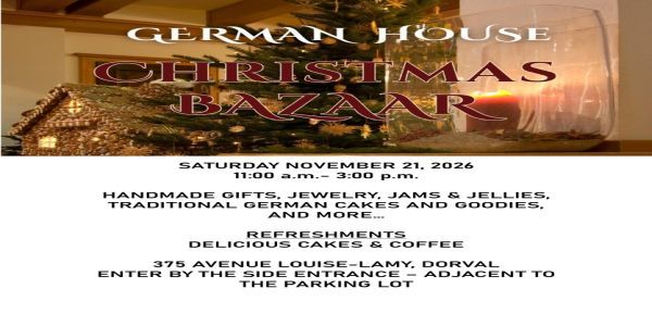 German House Christmas Bazaar/Craft Fair promotional image
