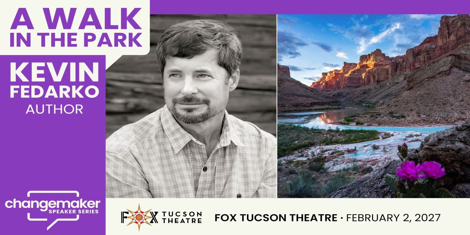 Changemaker Speaker Series with Kevin Fedarko promotional image