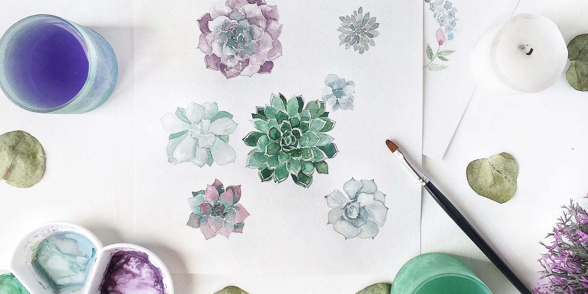 Beginner Watercolor II: Textures promotional image