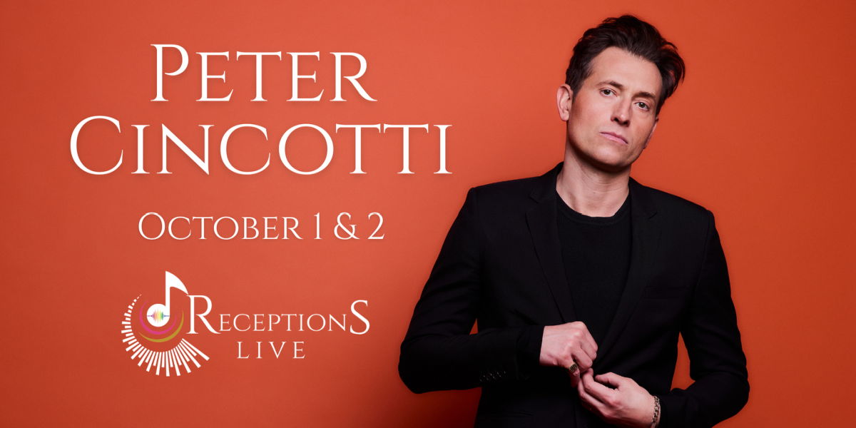 Peter Cincotti at Receptions Live promotional image
