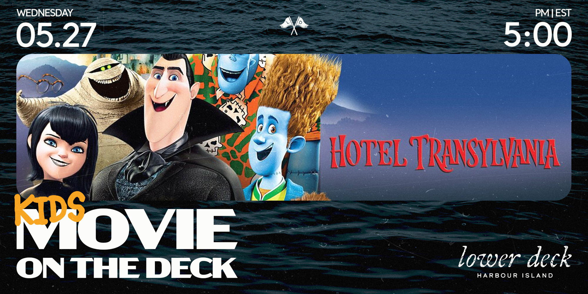 Kids Movie Night at Lower Deck: Hotel Transylvania promotional image