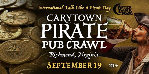Carytown PIRATE PUB CRAWL (Richmond, VA - Sept. 19) promotional image