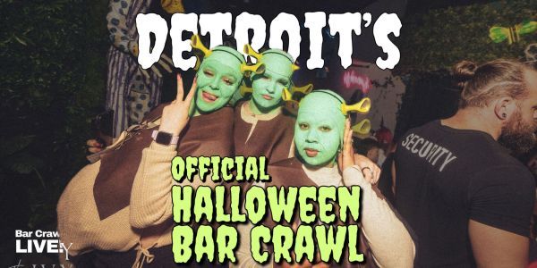 Detroit Official Halloween Bar Crawl 2026 By Bar Crawl LIVE! promotional image