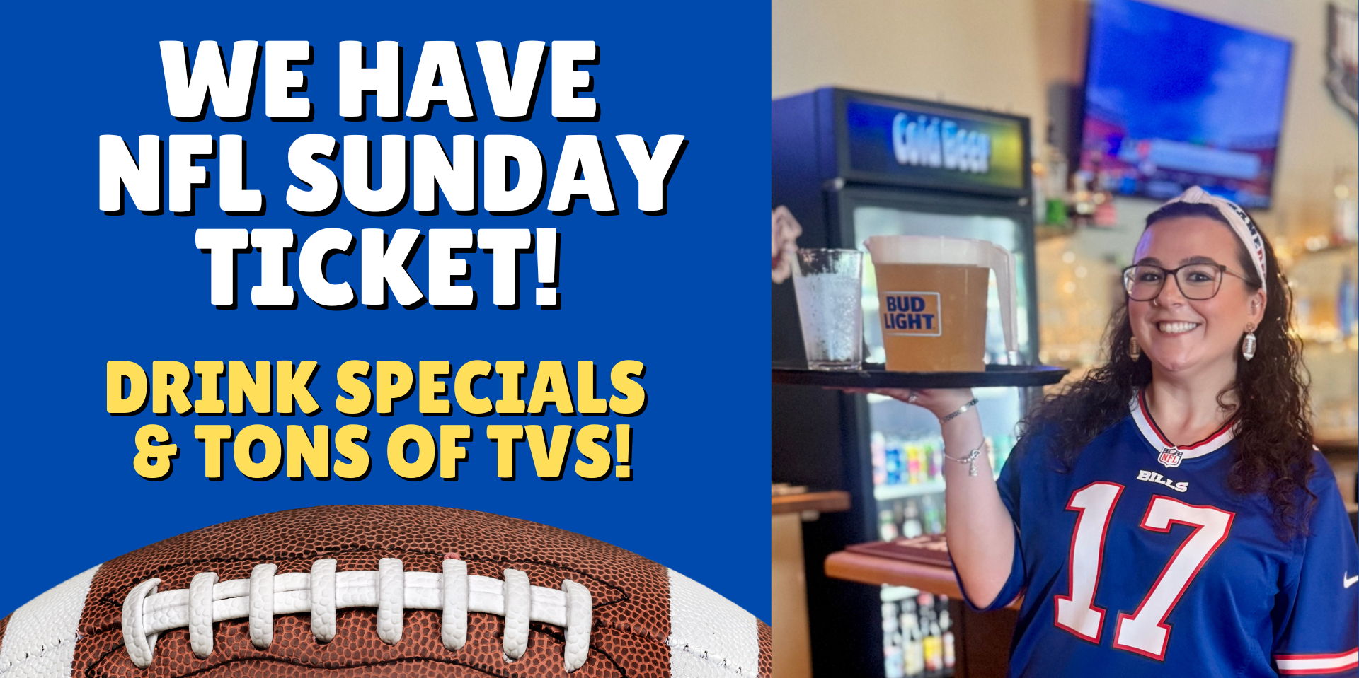 Top Dawg Tavern is THE spot for NFL Football in Jacksonville promotional image