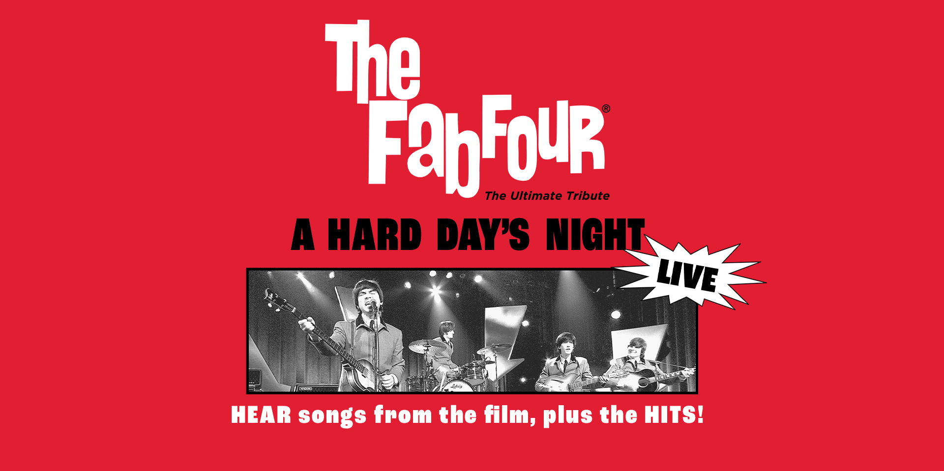 The Fab Four: Beatles' A Hard Day's Night promotional image