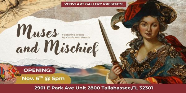 Muses and Mischief- Carrie Ann Baade Opening Reception promotional image