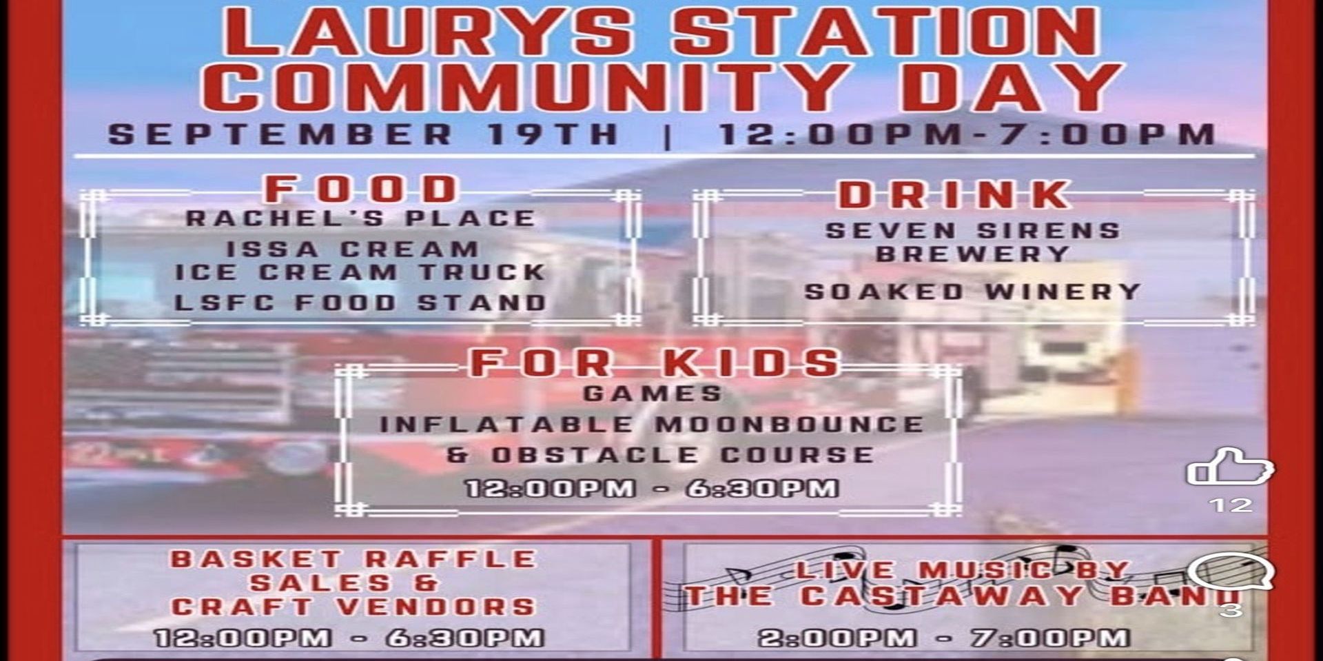 Laury's Station Community Day promotional image