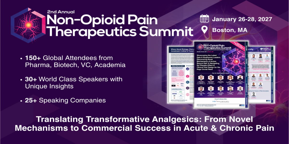 2nd Non-Opioid Pain Therapeutics Summit promotional image