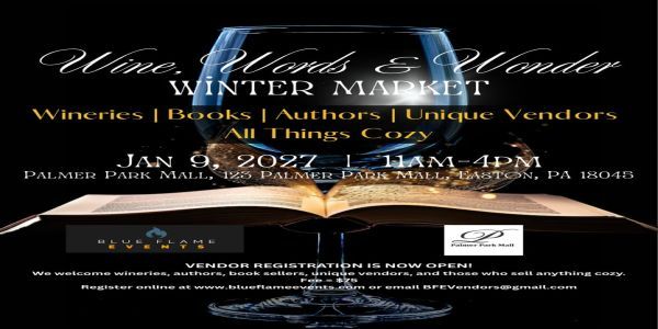 Wine, Words and Wonder Winter Market promotional image