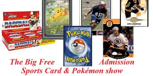 The Big Free Admission Sports Card & Pokemon Show promotional image