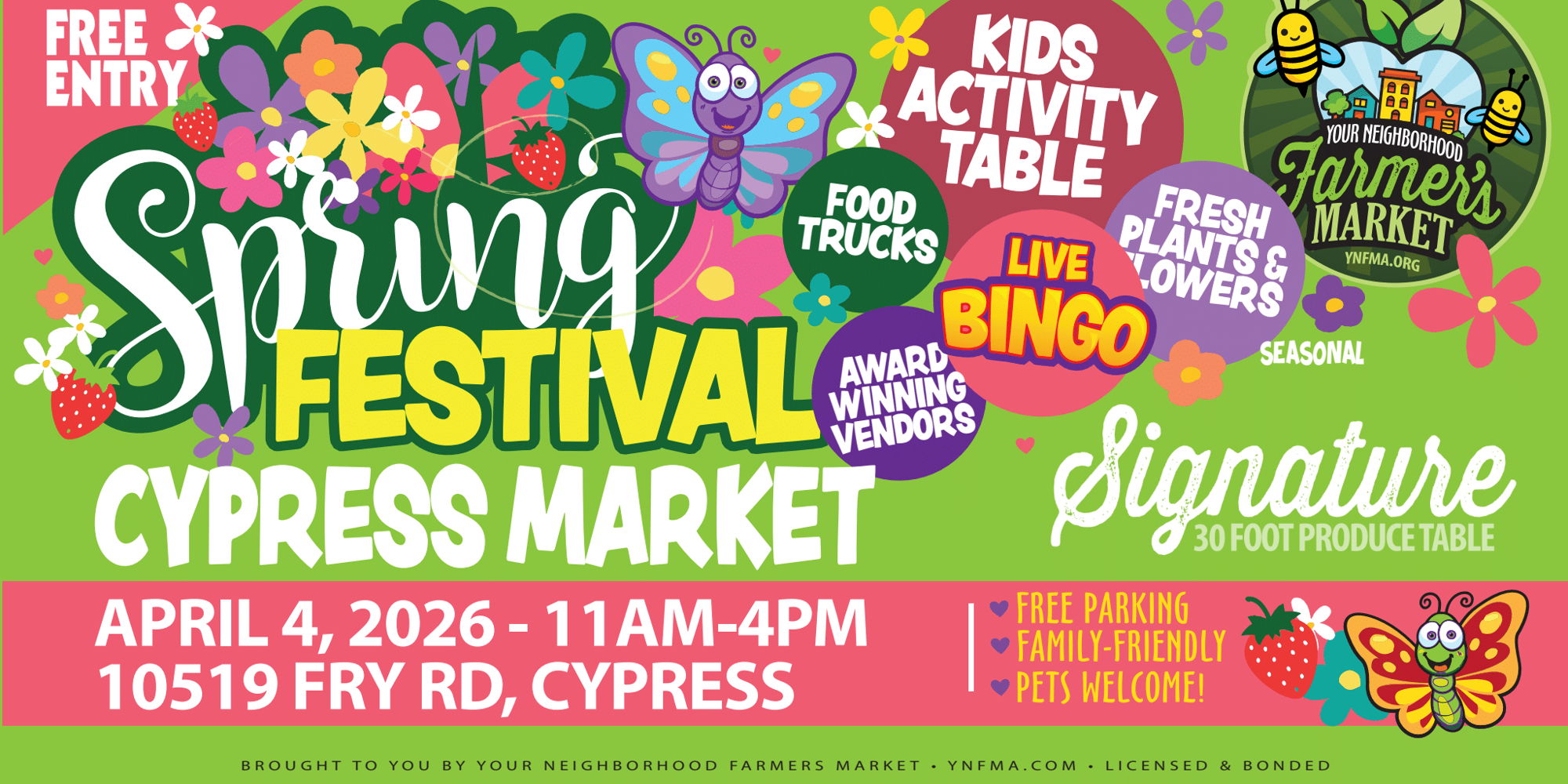 🌸 CYPRESS SPRING FESTIVAL – FARMERS MARKET promotional image