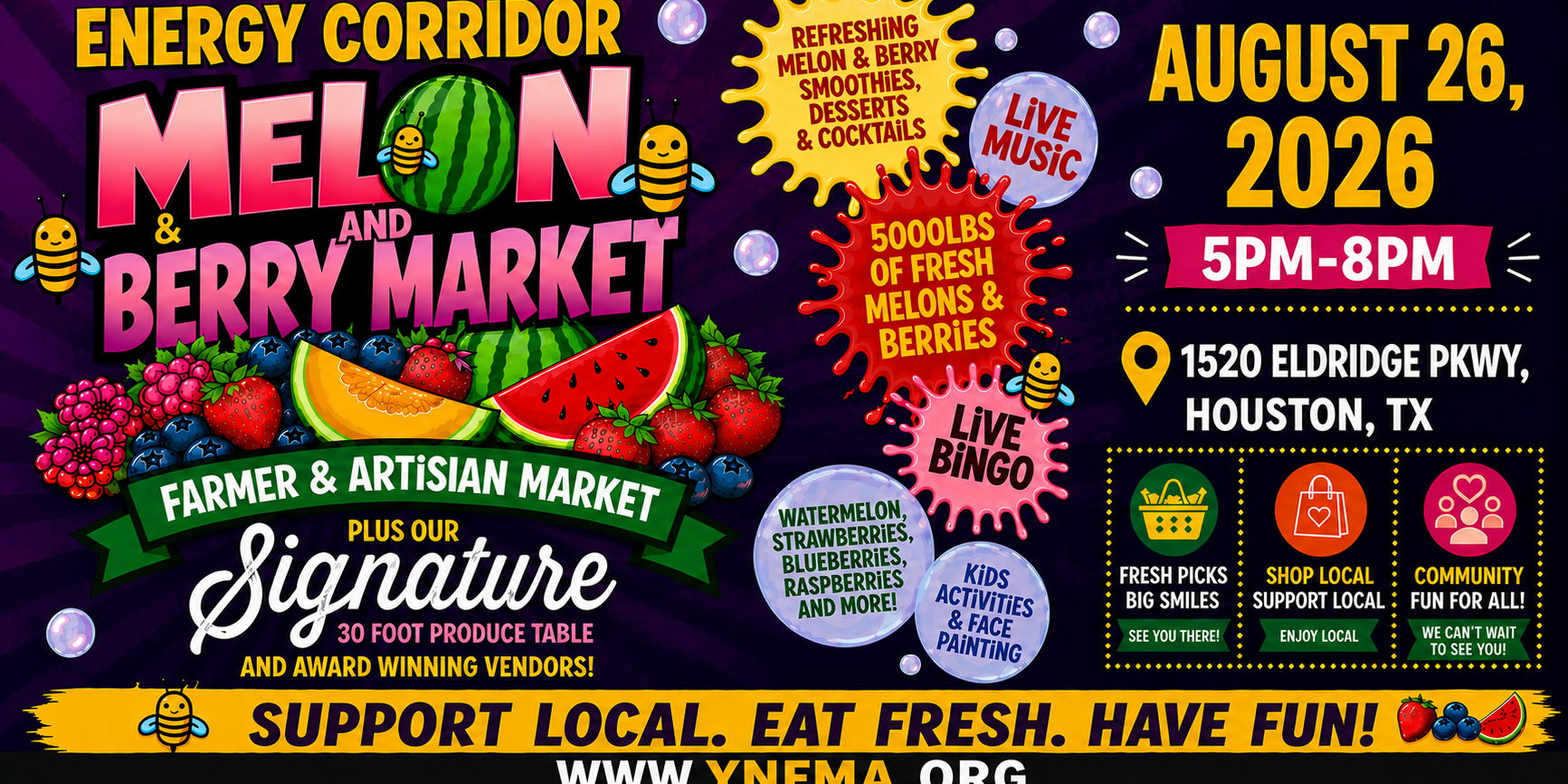 ENGERY CORRIDOR -MELON & BERRY FESTIVAL- FARMERS MARKET & ARTISAN MARKET+ promotional image