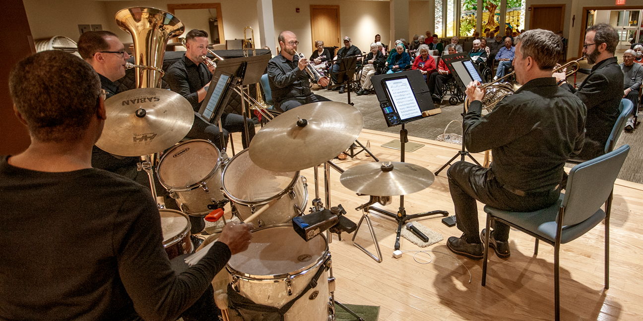Brass Knuckles Quintet + Percussion at MBC Madison taproom promotional image