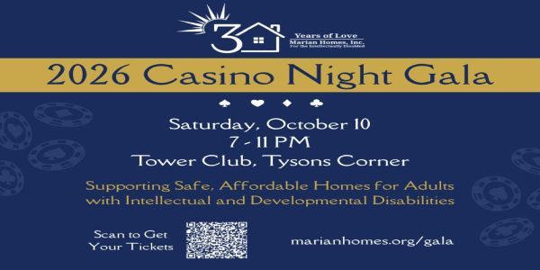 Marian Homes, Inc. 2026 Casino Night Gala promotional image