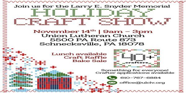 Larry Snyder Memorial Craft Show promotional image
