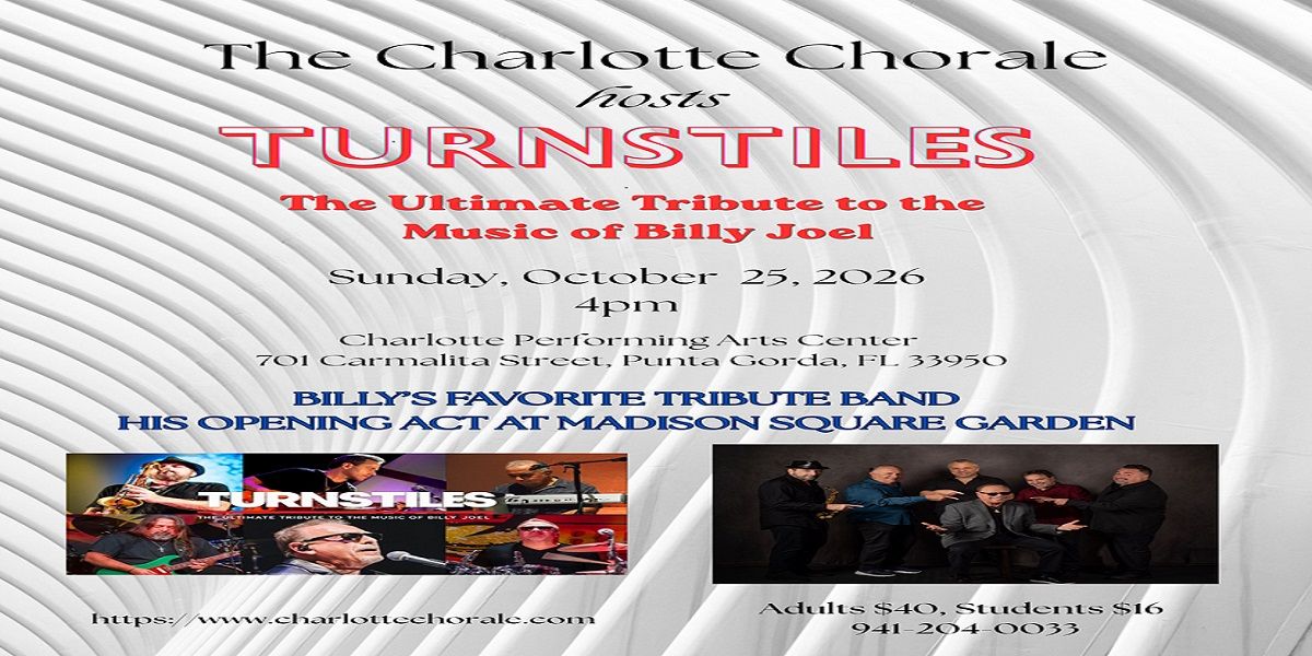 TURNSTILES, the Ultimate Tribute to the Music of Billy Joel promotional image