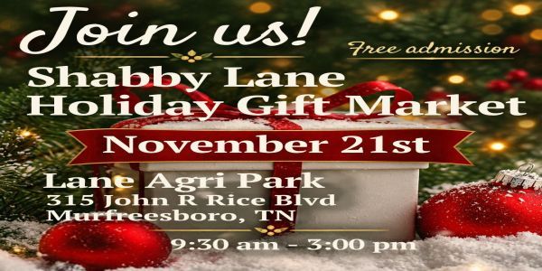 Shabby Lane Holiday Gift Market promotional image