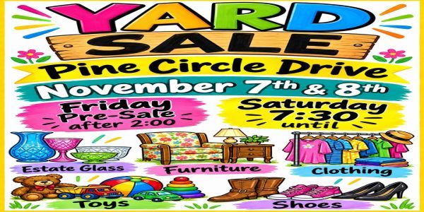 Multi-family yard sale promotional image