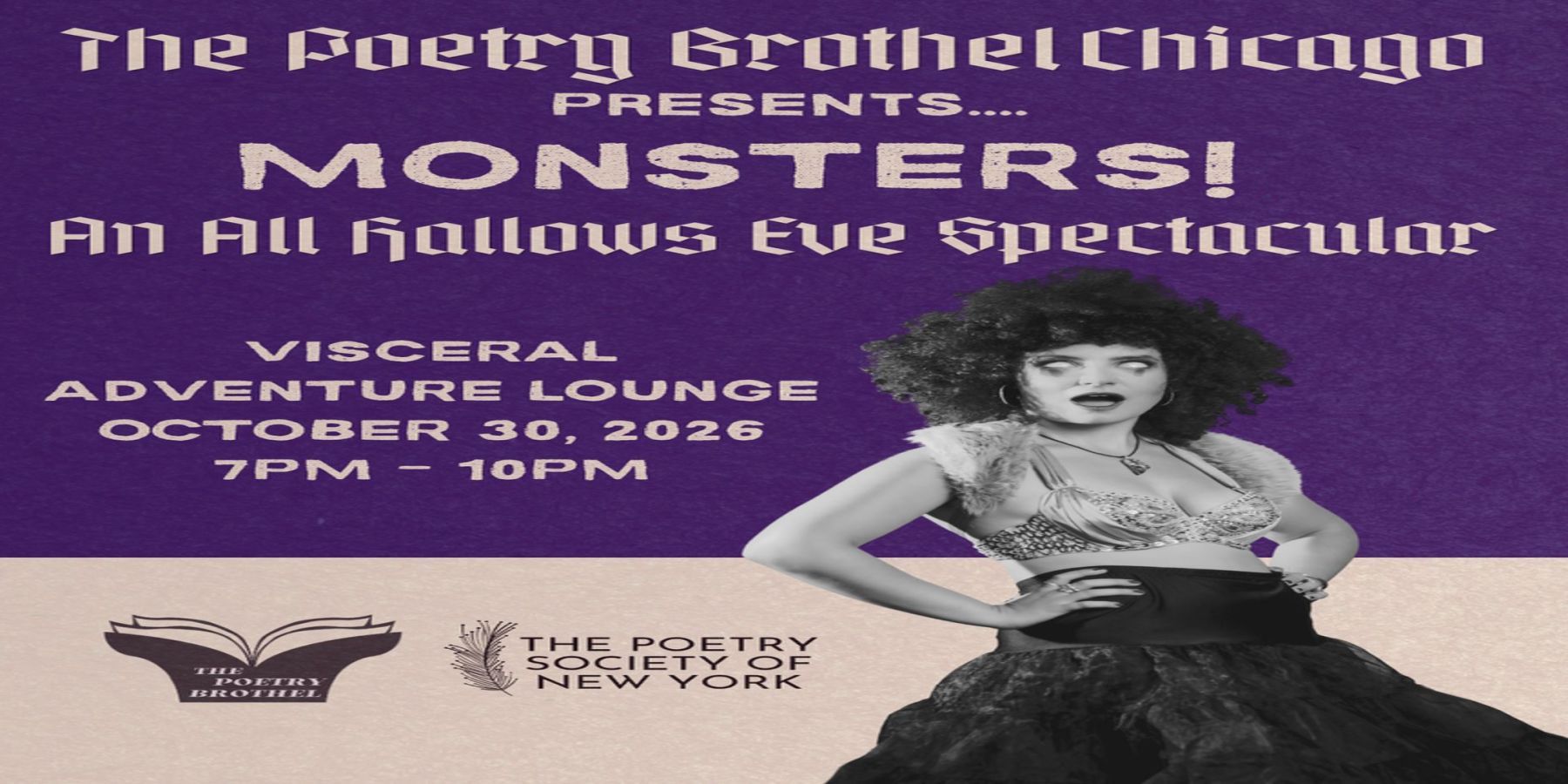 MONSTERS! Presented by The Poetry Brothel Chicago promotional image