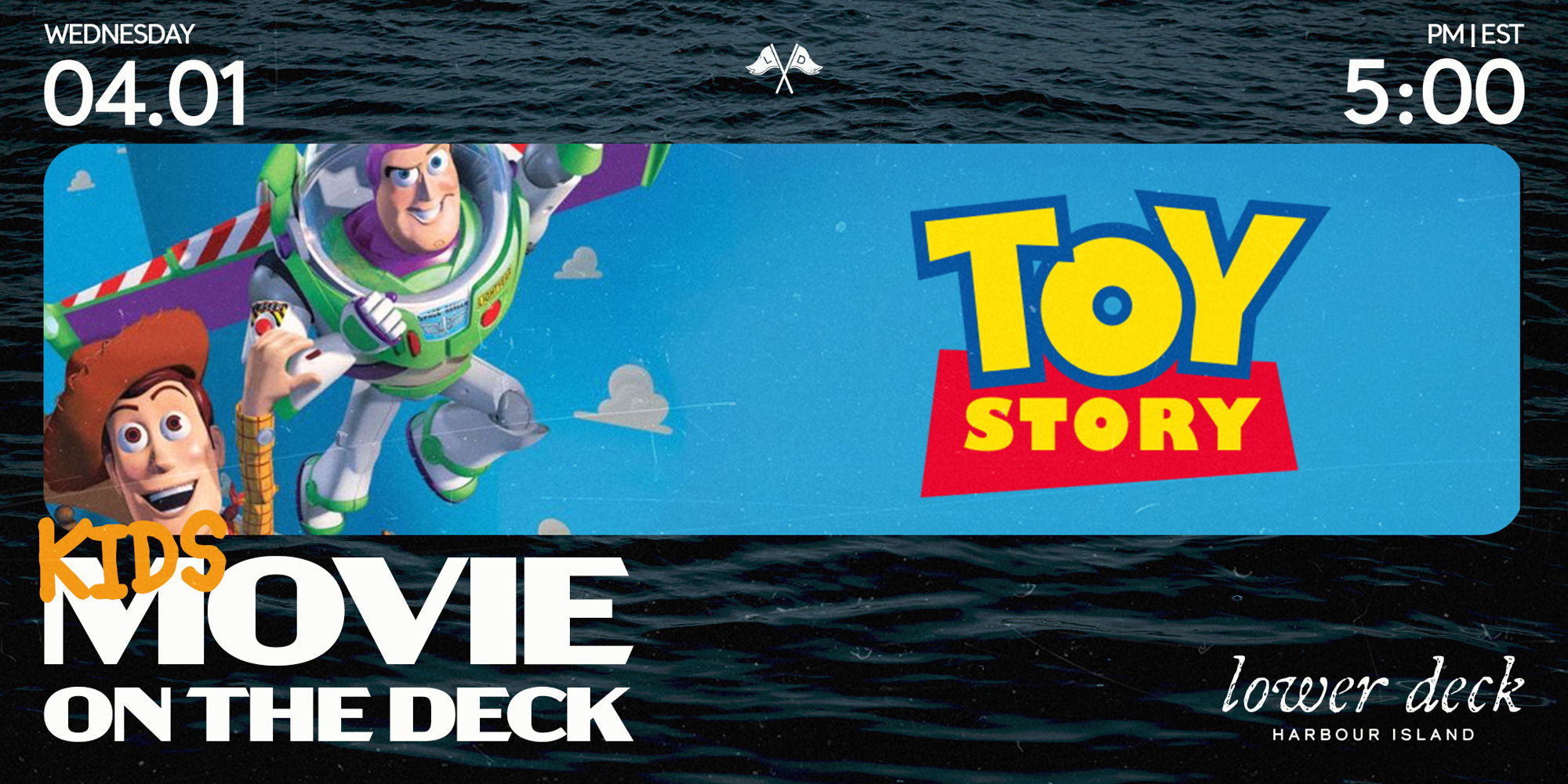 Kids Movie on the Deck: Toy Story promotional image