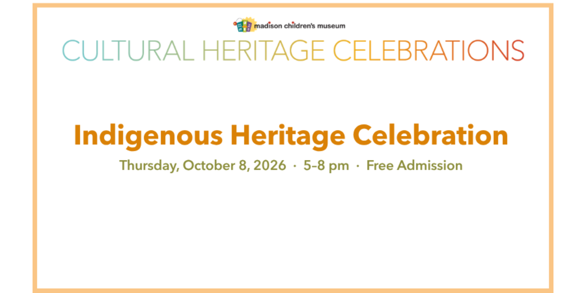 Indigenous Heritage Celebration promotional image