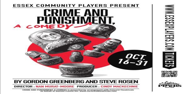 "Crime and Punishment, A Comedy" - Presented by Essex Community Players promotional image