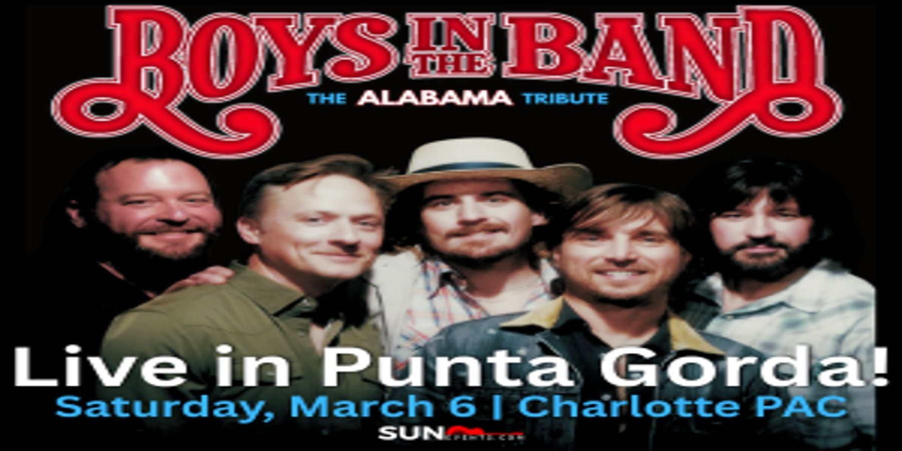 Boys in the Band – ALABAMA Tribute, March, Punta Gorda promotional image