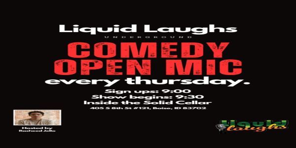 Comedy Open Mic! Liquid Laughs Underground! promotional image