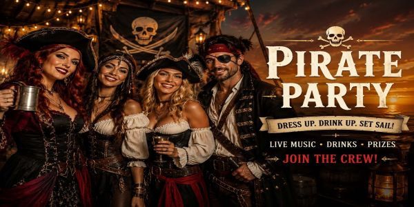Pirate Party at Stonefield Cellars Winery 10/24/26 promotional image