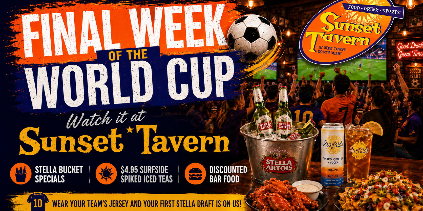 Final Week of the World Cup at Sunset Tavern promotional image