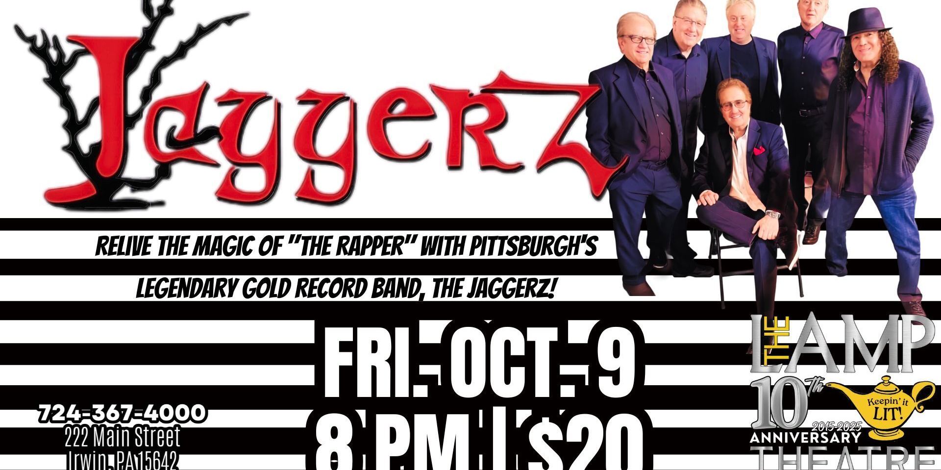 The Jaggerz LIVE at The Lamp Theatre promotional image