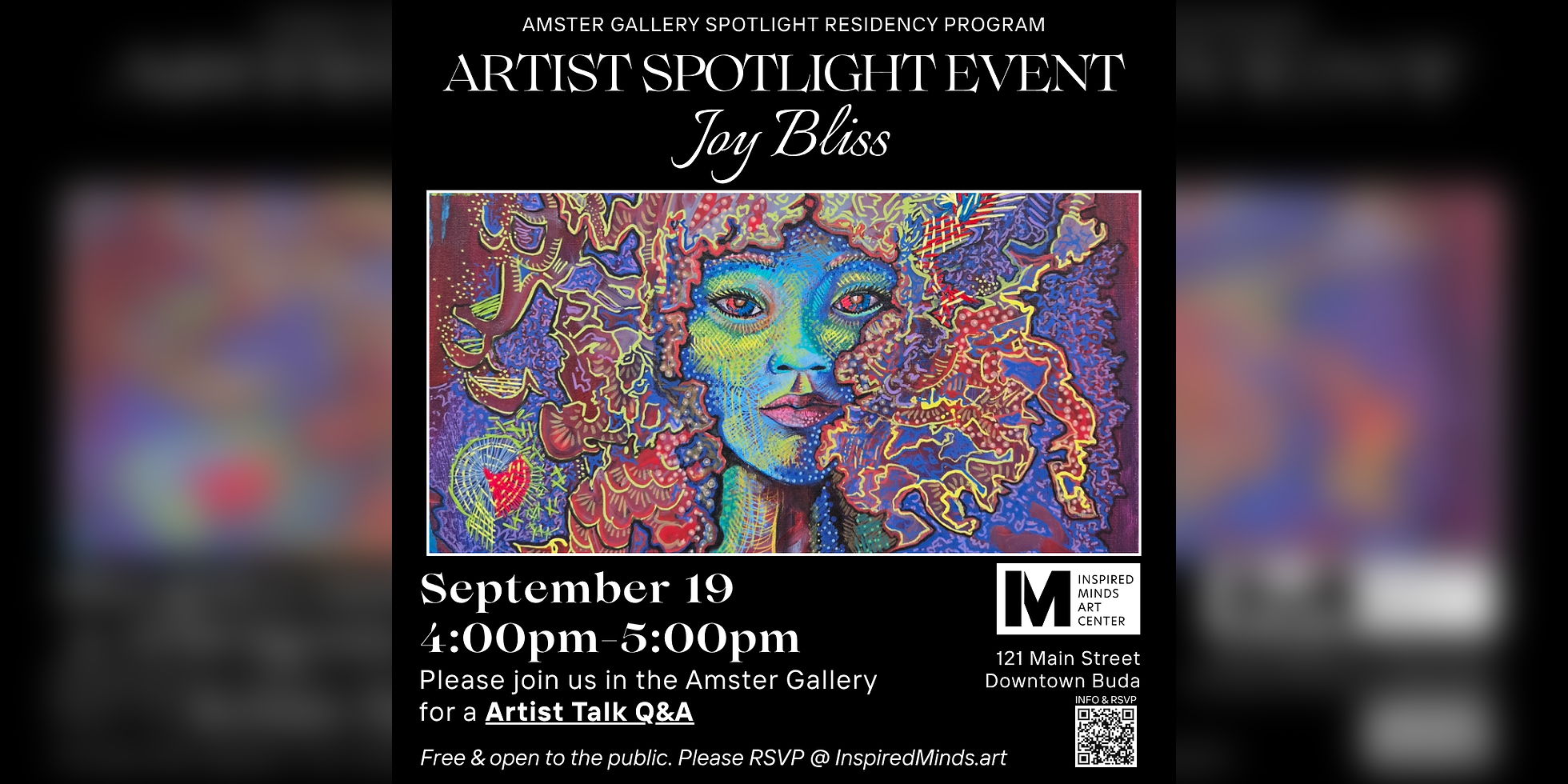 Creativity, Curiosity, and the Artistic Process — An Artist Talk with Joy Bliss promotional image